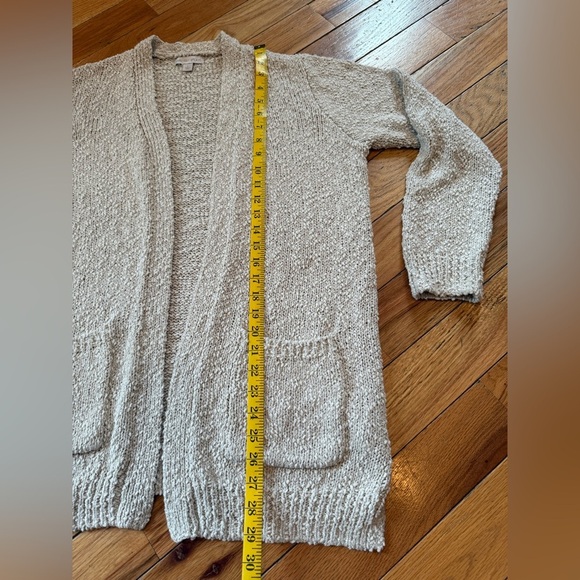 Barefoot Dreams Beige Boucle Cozy Loungewear Cardigan Sweater Women’s Size Large - Picture 13 of 13